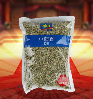 宜客(AKA)小(xiǎo)茴香産自四川成都400g每袋，選用上(shàng)等優質的小(xiǎo)茴香為(wèi)原料，經現代先進的工藝，精心制(zhì)作(zuò)而成，品質天然，給您帶來(lái)美味享受。營養豐富，美味健康，綠色健康，氣味芳香，味道(dào)純正，品質有(yǒu)保障，可(kě)放心食用。塑料質地包裝，簡潔大(dà)方，食用簡單，是您廚房(fáng)常備品的上(shàng)好選擇，帶給您全新的精彩體(tǐ)驗。