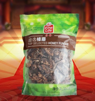 荟食(FINE LIFE)臻選榛蘑産自黑(hēi)龍江牡丹江250g每袋，榛蘑為(wèi)真菌植物門(mén)真菌蜜環菌的子實體(tǐ)。主要分布在黑(hēi)龍江山(shān)區(qū)林區(qū)。被人(rén)們稱為(wèi)“山(shān)珍”、“東北第四寶”。榛蘑滑嫩爽口、味道(dào)鮮美、營養豐富，被一些(xiē)發達國家(jiā)列為(wèi)一類食品。榛蘑呈傘形，淡土黃色，老後棕褐色。榛蘑7～8月生(shēng)長在針闊葉樹(shù)的幹基部、代根、倒木及埋在土中的枝條上(shàng)。一般多(duō)生(shēng)在淺山(shān)區(qū)的榛柴崗上(shàng)，故而得(de)名“榛蘑”。榛蘑是中國東北特有(yǒu)的山(shān)珍之一，和(hé)肉蘑一樣，也是極少(shǎo)數(shù)不能人(rén)工培育的食用菌之一。