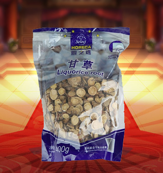 廚之選(HORECA SELECT)甘草産自四川成都400g每袋，精細加工而成，質量上(shàng)乘，備受廣大(dà)專業廚師(shī)和(hé)消費者歡迎和(hé)厚愛(ài)，是您廚房(fáng)必備品。保留了甘草中原有(yǒu)的滋味、氣味和(hé)全部的營養物質，風味獨特，定會(huì)讓您回味無窮。不使用化學劑、無化學殘留、不破壞營養成分，給家(jiā)人(rén)一份天然、一份健康、一份安心。