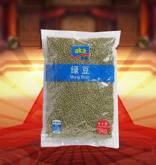 宜客(AKA)綠豆産自吉林白城1kg每袋，精選優質綠豆，粒粒飽滿，用清水(shuǐ)洗淨，與百合、蓮子等炖湯；與大(dà)米熬綠豆粥等。富含人(rén)體(tǐ)所需的多(duō)種維生(shēng)素、礦物質及微量元素，營養健康，深受廣大(dà)消費者的認可(kě)與喜愛(ài)。