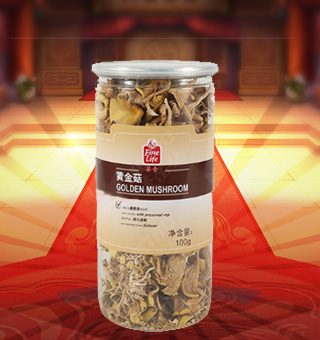 荟食(FINE LIFE)黃金菇産自四川成都100g每袋，質輕盈，有(yǒu)特殊天然菌香，味道(dào)鮮美，風味獨特，保留了豐富的營養成分。采取透明(míng)包裝，新鮮清晰可(kě)見，幹淨衛生(shēng)，方便存放冷藏，方便消費者們的選購，安全健康，放心購買。