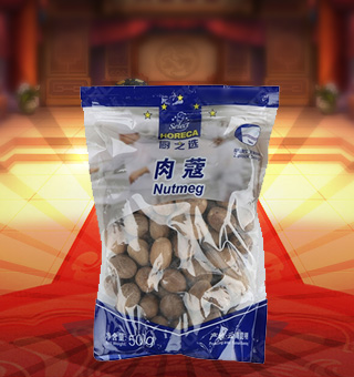 廚之選(HORECA SELECT)肉蔻産自四川成都500g每袋，精細加工而成，質量上(shàng)乘，備受廣大(dà)專業廚師(shī)和(hé)消費者歡迎和(hé)厚愛(ài)，是您廚房(fáng)必備品。保留了肉蔻中原有(yǒu)的滋味、氣味和(hé)全部的營養物質，風味獨特，定會(huì)讓您回味無窮。不使用化學劑、無化學殘留、不破壞營養成分，給家(jiā)人(rén)一份天然、一份健康、一份安心。